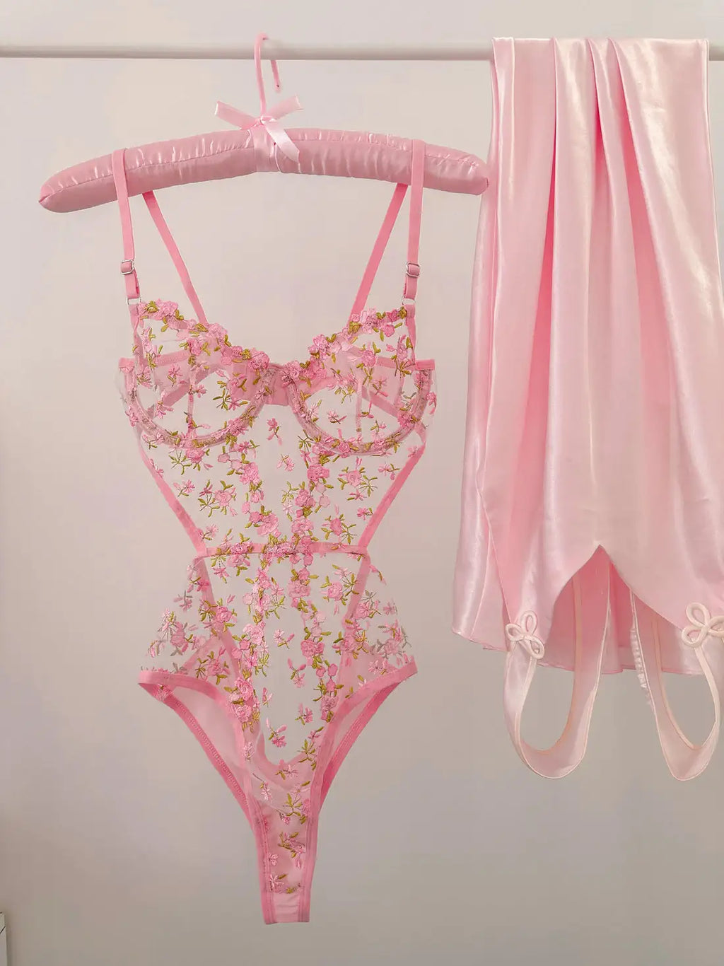 Floral Pink Bodysuit
