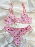 Kitty Cotton Bra Set
