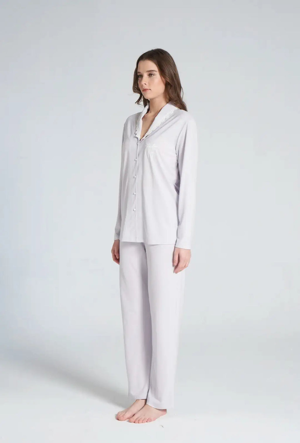 Lilac Cotton Pijama Set