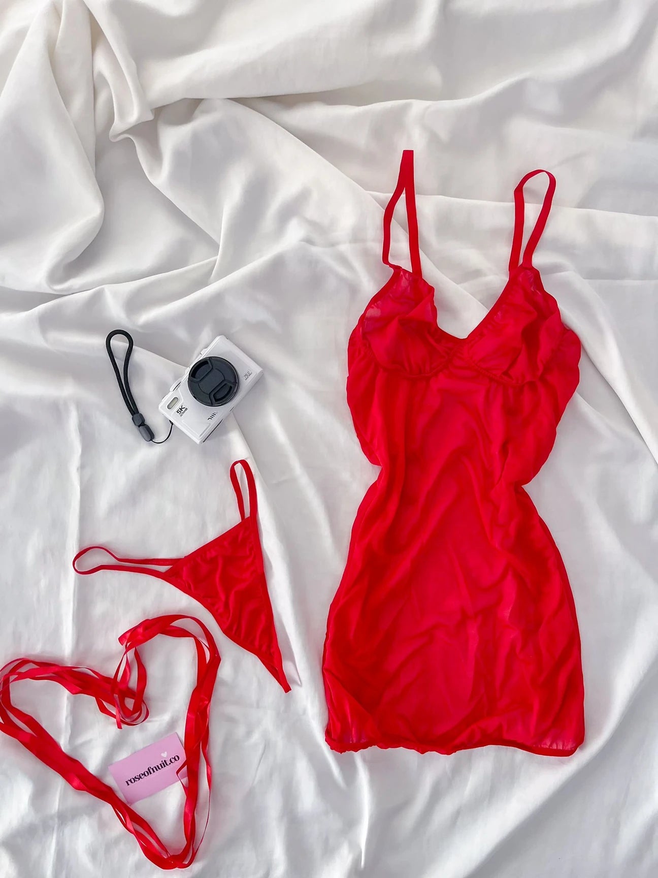 Red Amour Babe Babydoll