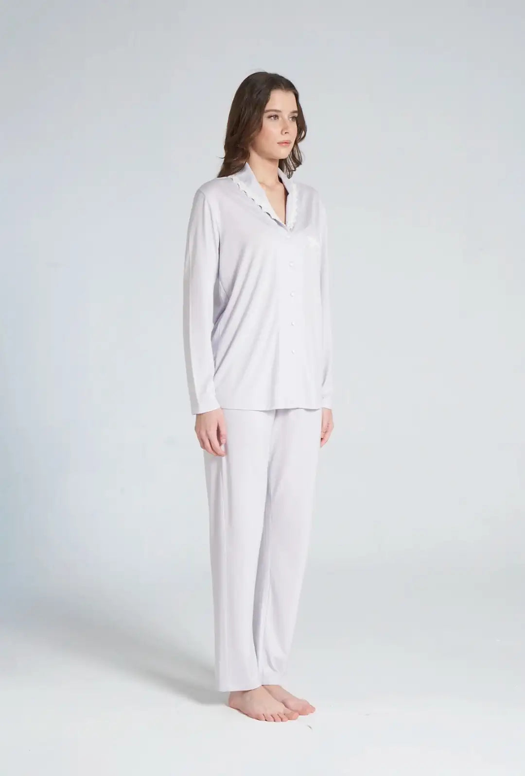 Lilac Cotton Pijama Set