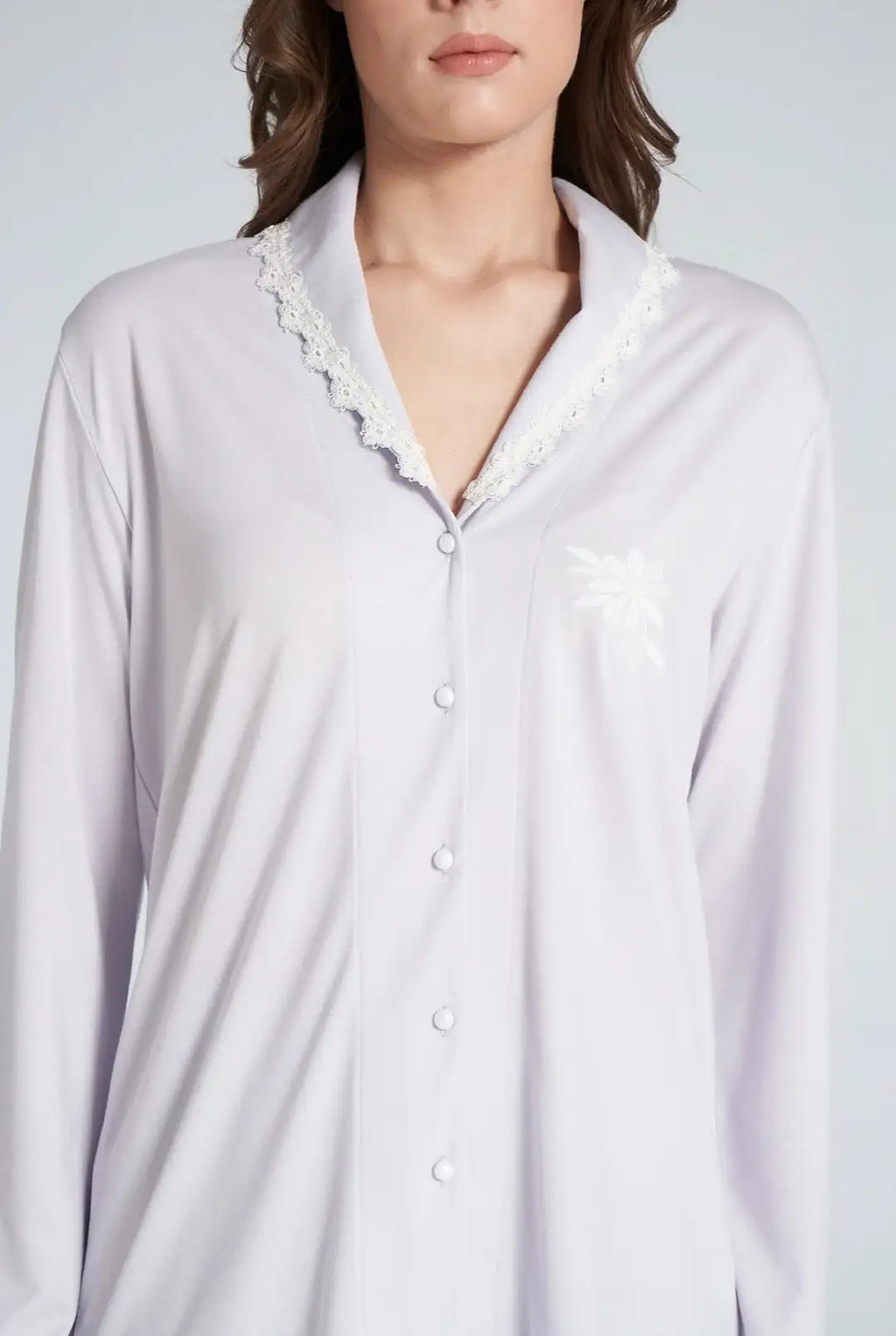 Lilac Cotton Pijama Set