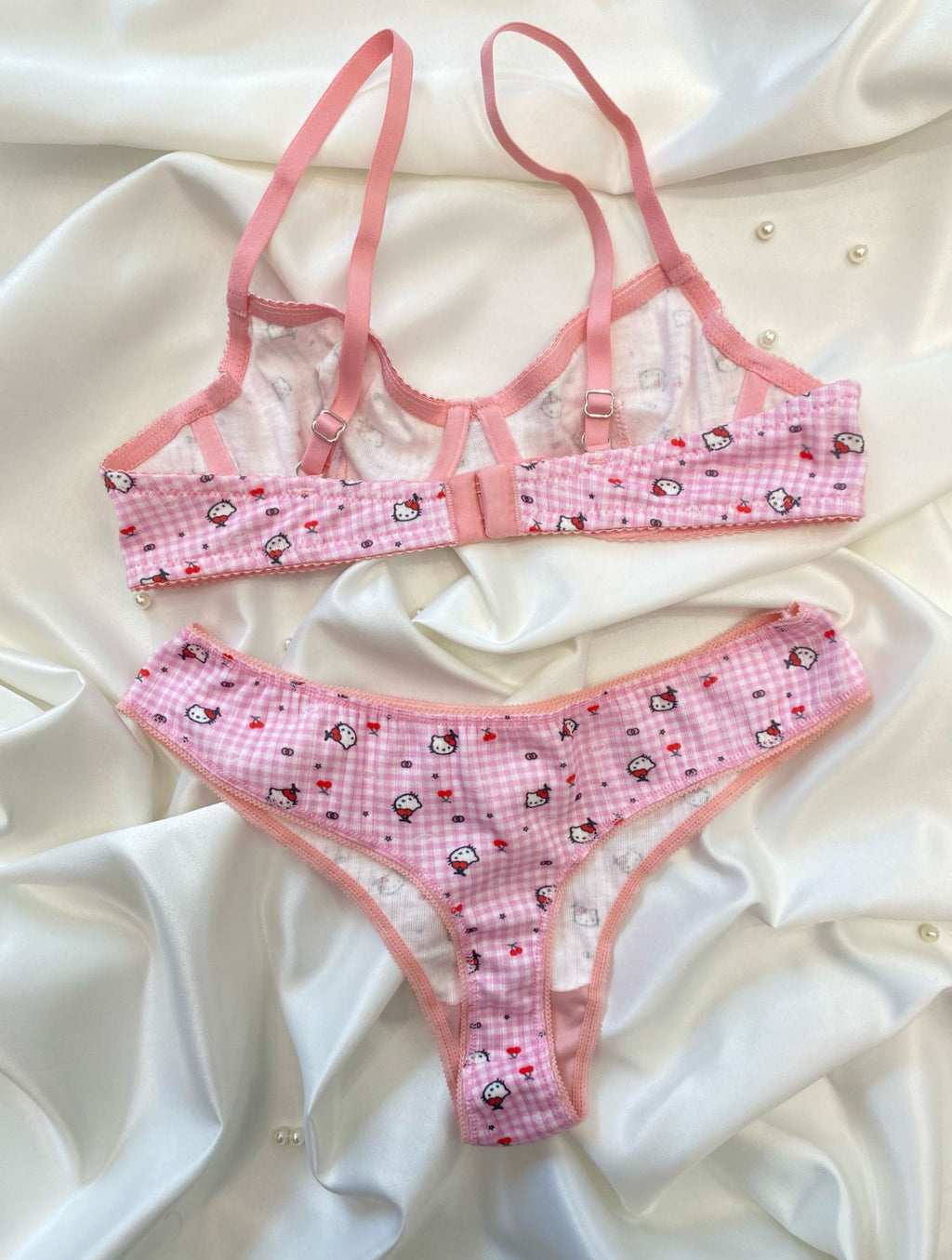 Kitty Cotton Bra Set