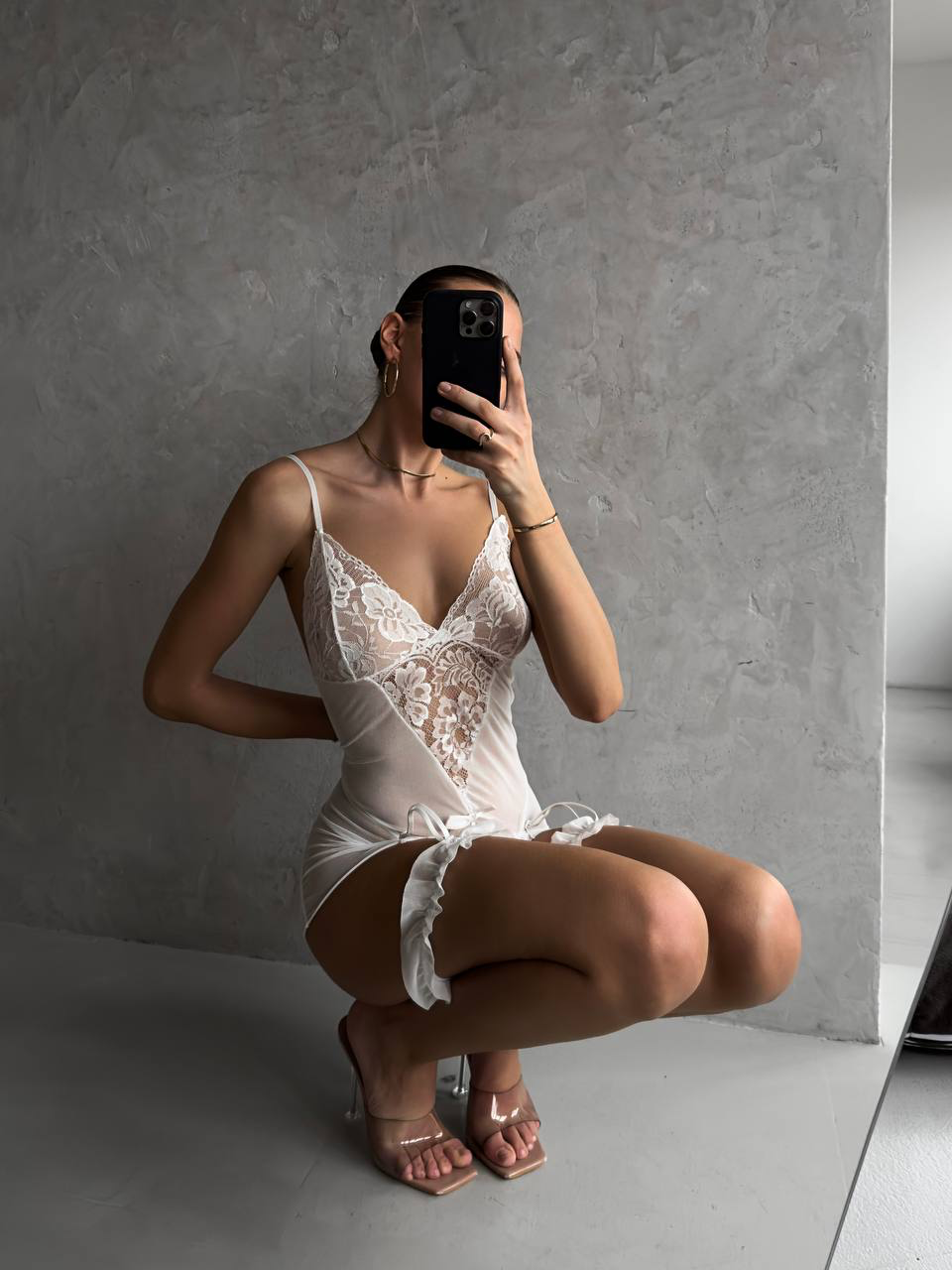 White Alexa Babydoll