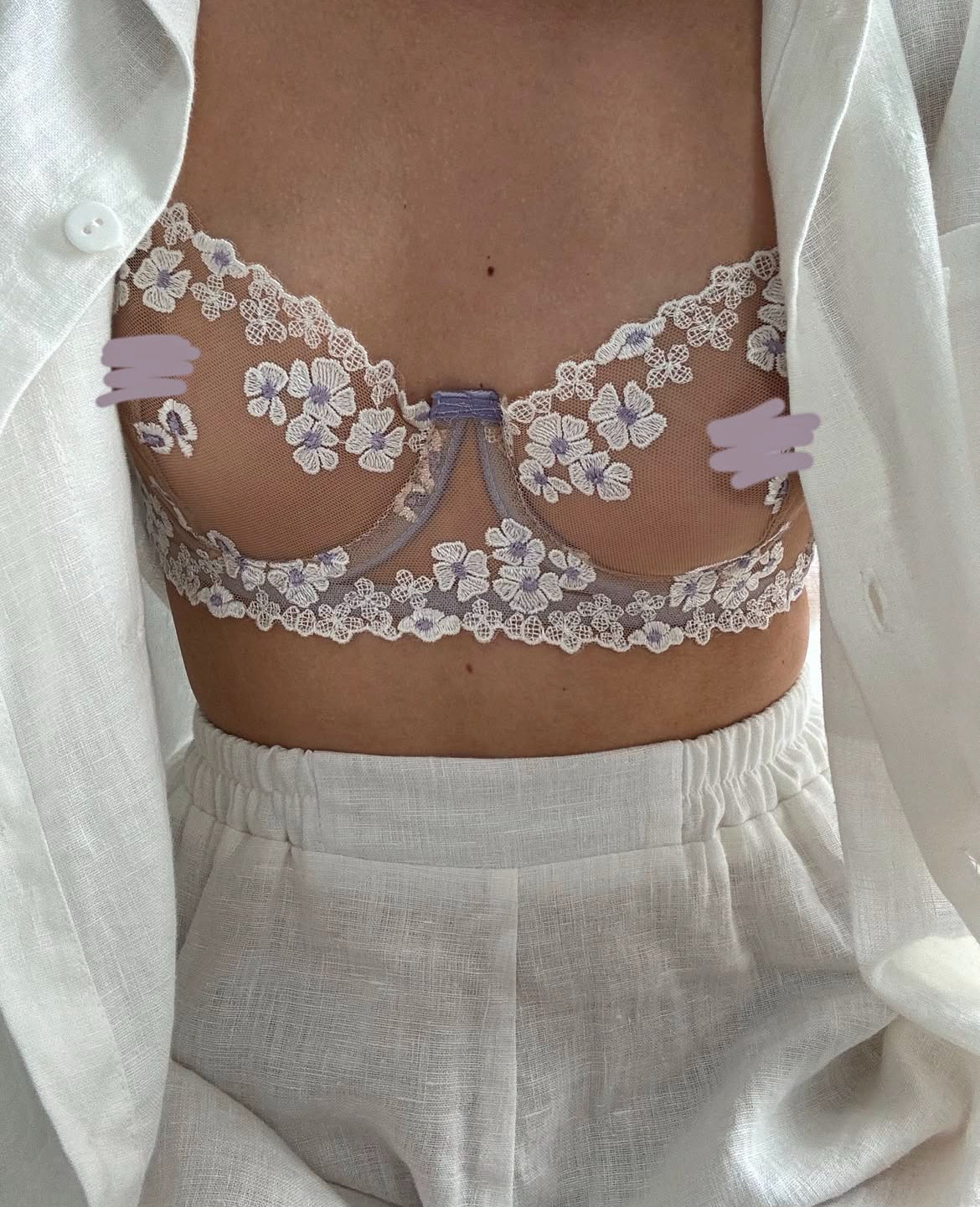 Daisy Lilac Bra Set