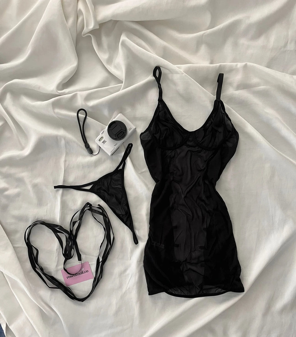 Black Amour Babe Babydoll