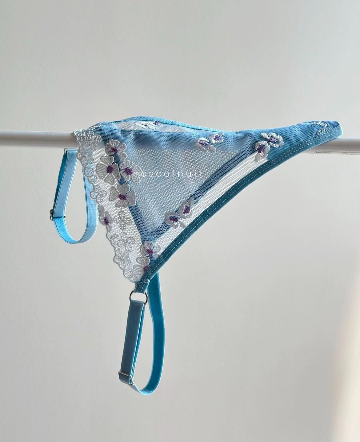 Daisy Blue Bra Set