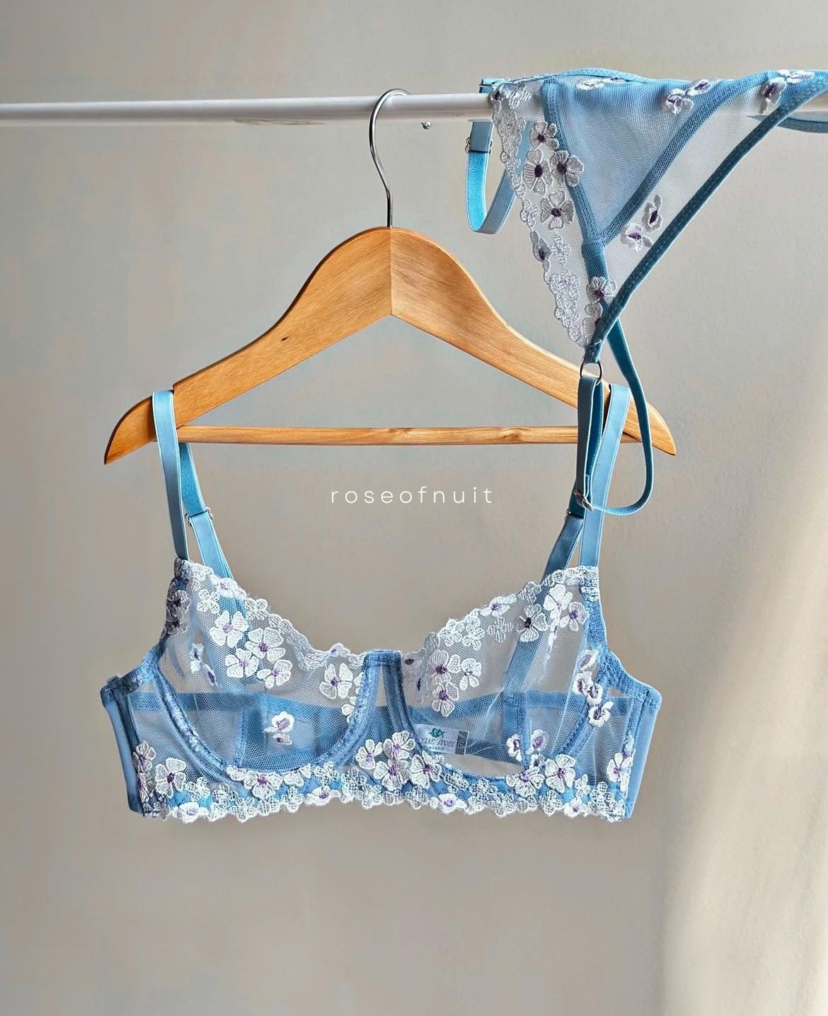 Daisy Blue Bra Set